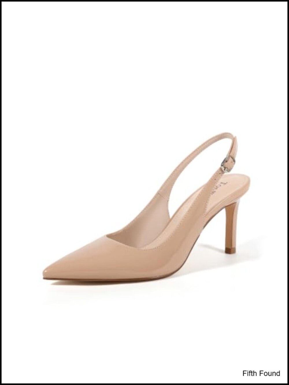 Slingback Heels Women Pointed Toe Stiletto Pumps Adjustable Strap